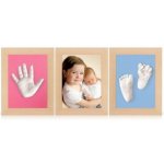 3D Memories odlévací sada baby pro 3D odlitek ručiček a nožiček tři olšové rámečky trojrámeček – Zboží Dáma