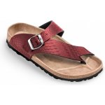 FORcare zdravotní obuv 202052 bordó potisk hadí vzor – Zboží Mobilmania