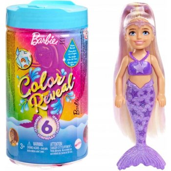 Barbie Color Reveal Chelsea duhová mořská panna