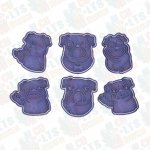 Sada vykrajovátek - Pejsci - Mops Velikost: 14-16 cm – Hledejceny.cz