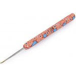 Háček 1,25 mm se silikonovou rukojetí se zlatou špičkou – Zboží Dáma