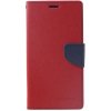 Pouzdro a kryt na mobilní telefon Apple Pouzdro Mercury Fancy Diary Apple iPhone Xs Max - stojánek a prostor doklady - červené / modré