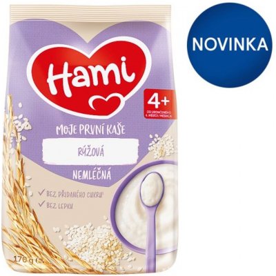 Hami Moje první kaše nemléčná rýžová 170 g – Zbozi.Blesk.cz