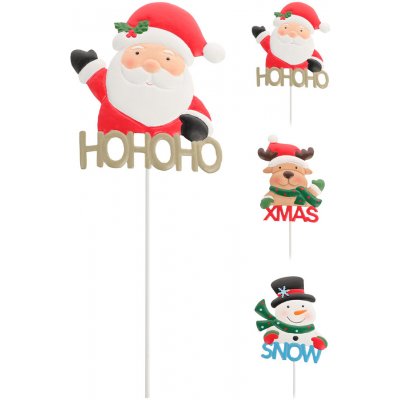 Koopman International b.v. Vánoční dekorace 60 cm se špicí Mikuláš sob sněhulák kovová