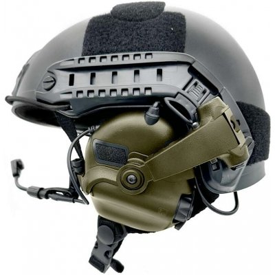Earmor taktický headset M32X PLUS s montáží na helmu Zelená – Hledejceny.cz