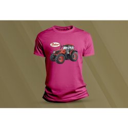 Sandratex dětské bavlněné tričko Traktor Zetor. fuchsia