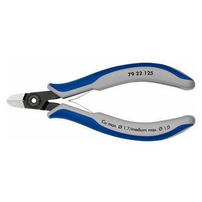 Knipex 79 32 125 Přesné boční štípací kleště na elektroniku 125mm / měkký: 0.2 - 1.5mm / polotvrdý:1.1mm / tvrdý:0.6mm (79 32 125) – Zbozi.Blesk.cz