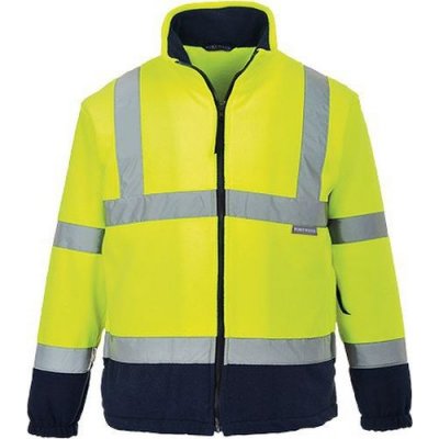 Portwest Reflexní fleecová bunda Hi-Vis žlutá/modrá 89854 – Zboží Mobilmania