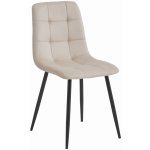 Textilomanie Kara Béžová sametová s černými nohami – Zboží Dáma