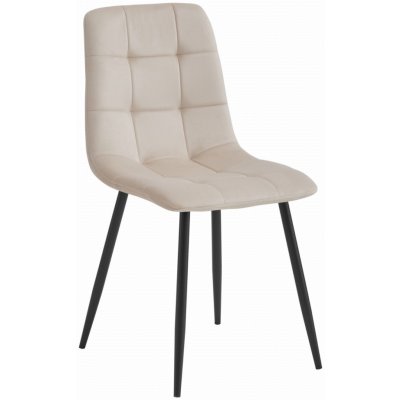 Textilomanie Kara Béžová sametová s černými nohami – Zboží Dáma