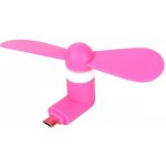 Micro USB větráček růžový – Zboží Dáma