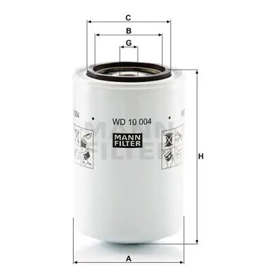 MANN FILTER Filtr hydrauliky WD 10 004 – Hledejceny.cz