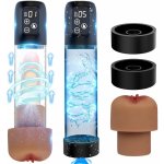 Paloqueth Automatic Powerfull Digital Penis Pump with Vagina Sleeve Brown – Zboží Dáma