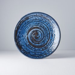 MIJ Kulatý talíř Copper Swirl 25 cm