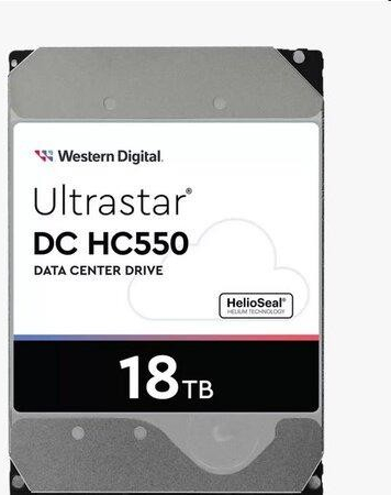 WDUltrastar DC HC550 18TB, WUH721818AL5204