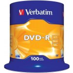 Verbatim DVD-R 4,7GB 16x, spindle, 100 ks (2330529-36) – Hledejceny.cz