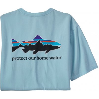 Patagonia Home Water Trout Organic T-Shirt Fin blue – Zboží Mobilmania