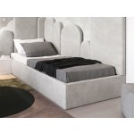 AMI Nábytek Velvet Kids Line Box s roštem a úložným prostorem šedá – Zboží Dáma