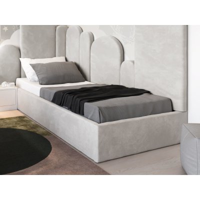 AMI Nábytek Velvet Kids Line Box s roštem a úložným prostorem šedá – Zboží Dáma