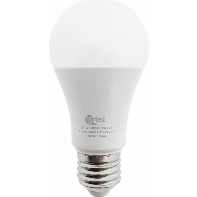 Qtec LED žárovka 13W A60 E27 4200K – Zboží Živě