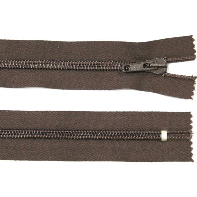 WICO Spirálový zip no.7 nerozepínací 18cm tmavě hnědý – Hledejceny.cz