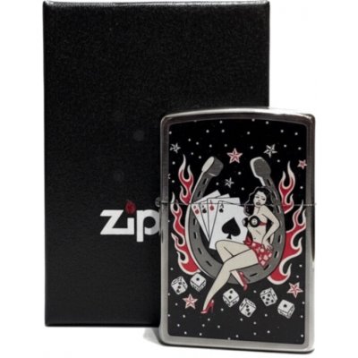 Zippo chrom geb. color Lady Luck – Hledejceny.cz