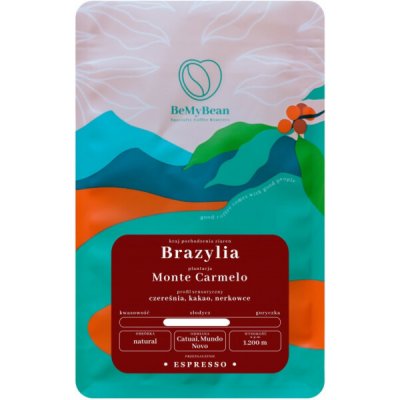 BeMyBean Brazil Monte Carmelo Espresso zrnková 250 g – Hledejceny.cz