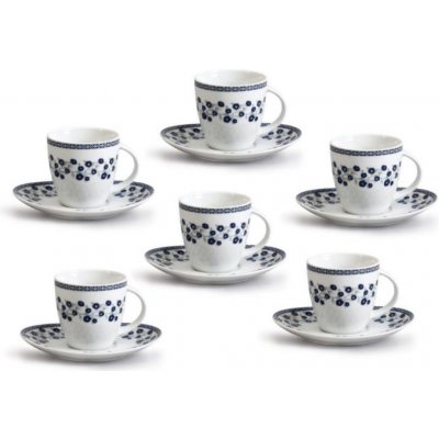 Thun 1794 Loos sada šálků s podšálkem porcelán len 6 x 150 ml – Zboží Mobilmania