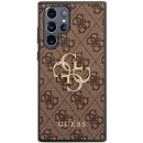 Pouzdro GUESS PU 4G Metal Logo Galaxy S22 Ultra hnědé