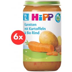 HiPP BIO Zeleninová směs s hovězím masem 6 x 250 g