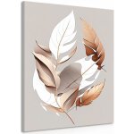 Obraz minimalistické měděné listy - 40x60 – Zboží Mobilmania