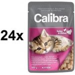 Calibra Kitten krůtí & kuřecí v omáčce 24 x 100 g – Hledejceny.cz