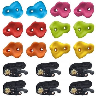 Piccolino Lezecí kameny s popruhy plastové 12ks – Sleviste.cz