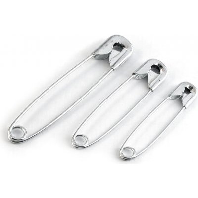 Spínací špendlíky mix velikostí Varianta: nikl, Balení: 6 svaz. – Zboží Dáma