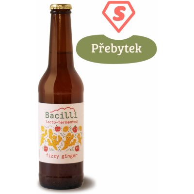 Optimistic BIO Bacilli fermentovaná limonáda Fizzy Ginger 330 ml – Zboží Dáma