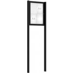 PROCITY Venkovní elegantní vitrína Tradition, 4 x A4, včetně sloupků, černá | Zboží Auto