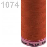 NIT ASPO 120 - 100%PES - 500M - RŮZNÉ BARVY Aspo 120 - 500m: 1074 Cihlová červeň – Zboží Dáma