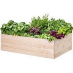 Atmowood Dřevěný vyvýšený záhon 140 x 80 x 40 cm hnědý – Sleviste.cz
