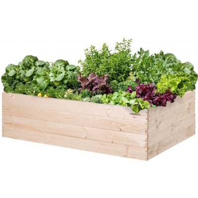 Atmowood Dřevěný vyvýšený záhon 140 x 80 x 40 cm hnědý – Sleviste.cz
