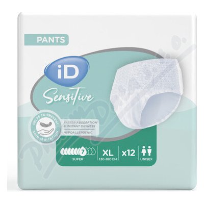 iD Pants Sensitive XL Super 12 ks – Sleviste.cz