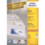 Avery Zweckform Etikety 100 listů A4 bílé 70 x 35 mm univerzální 3422 – Zbozi.Blesk.cz