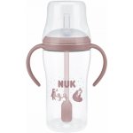 NUK Lahvička na učení s brčkem Perfect Match 260 ml Bear – Zboží Mobilmania