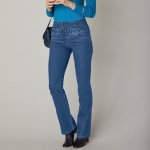 Blancheporte Bootcut džíny s vysokým pasem denim – Zboží Mobilmania