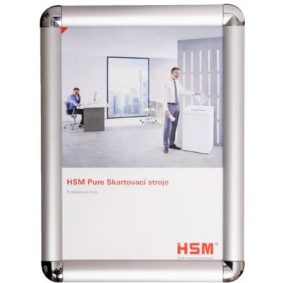 HSM Kliprám s kulatými rohy 25 mm A5 14,85 x 21 cm – Zboží Dáma