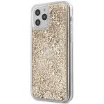 Pouzdro Guess 4G Liquid Glitter iPhone 12/12 Pro zlaté – Zboží Mobilmania