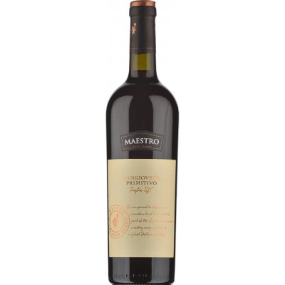 Vigne del Maestro Sangiovese Primitivo Puglia IGT 12,5% 0,75 l (holá láhev) – Hledejceny.cz