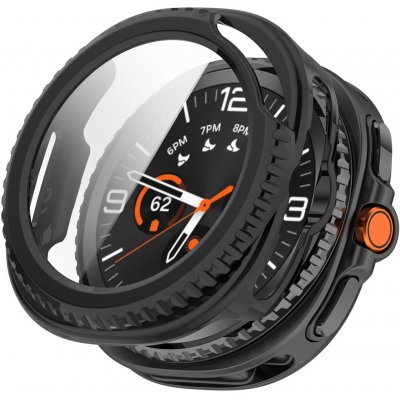 VSECHNONAMOBIL 117368 PC FULL COVER Plastový kryt se sklem pro Samsung Galaxy Watch8 Classic 46mm černý – Zboží Živě