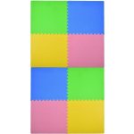 Divio Pěnové puzzle do fitness a bazénu 60 x 60 x 1 cm multicolor 8 ks – Zboží Mobilmania