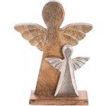 ORION Mango Anděl 23,5 x 32,5 cm, mangové dřevo ORION 351908 – Hledejceny.cz
