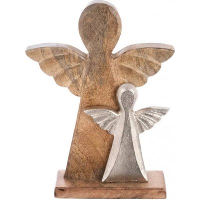 ORION Mango Anděl 23,5 x 32,5 cm, mangové dřevo ORION 351908 – Hledejceny.cz